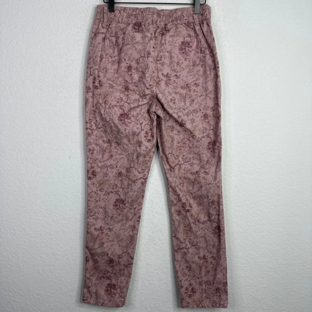 Knox Rose Pants Women Small Purple Pink Floral Paisley Elastic Waist Casual Boho
